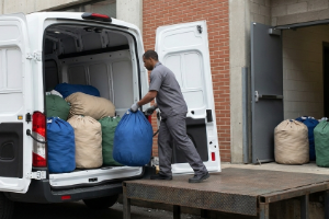 Driver Unloading Large Commercial Order 300X200