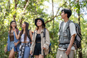 Group Of Friends On A Nature Hike 300X200